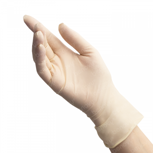 Перчатки смотровые латексные текстурированные на пальцах неопудренные. Изготовитель: Таиланд